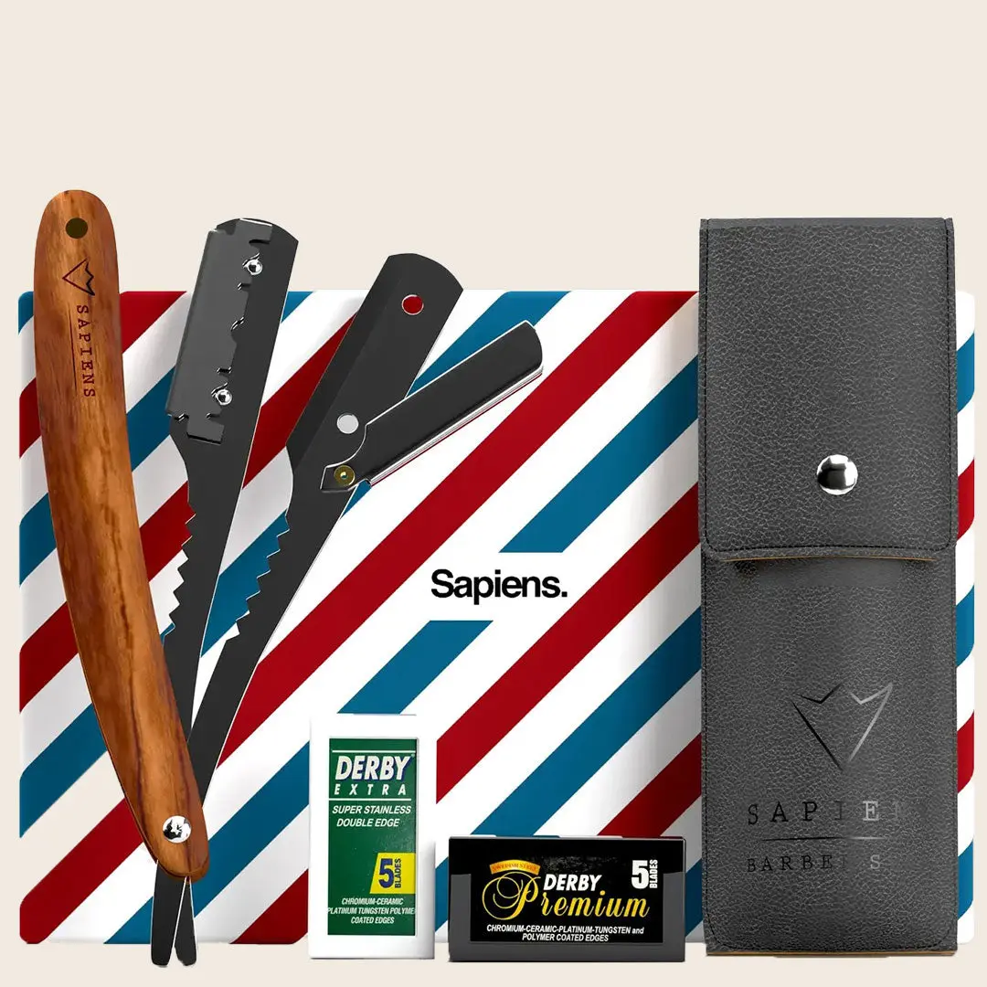 Rasoir de barbier - Bois - Image 3